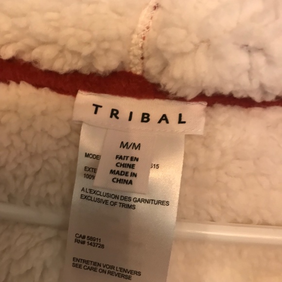 Tribal Holiday Print Fuzzy Robe - Picture 3 of 5